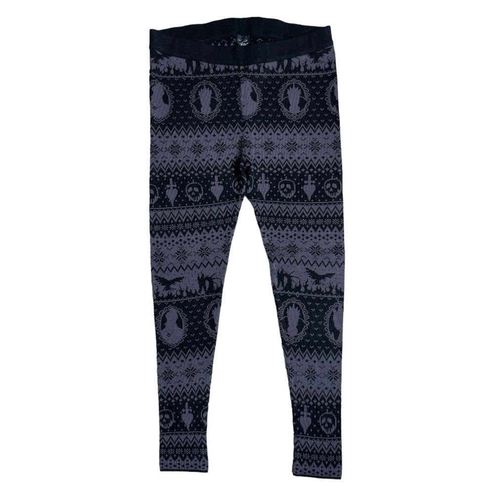 HOT TOPIC DISNEY VILLAINS INTARSIA PRINT KNIT LEGGINGS 2X PLUS SIZE **NWT** - Picture 2 of 14